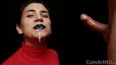 Reproducir Cfnm - polo rojo, labios negros - passjob cum sabor cum en ropa de vestir